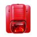 System Sensor S2475RLP SpectrAlert Colored (Red) Lens Strobe