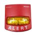 Simplex 4906-9108 Amber Lens Wall Mount Strobe (red)