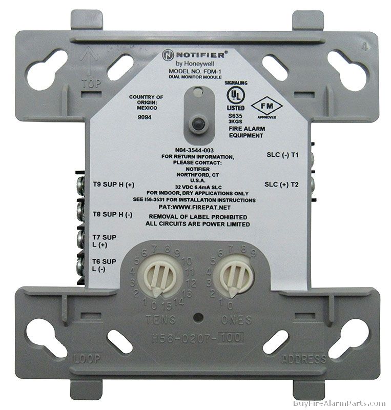 Notifier FDM1 Dual Monitor Module