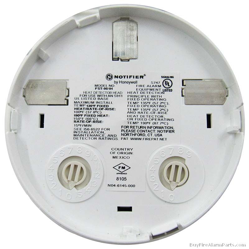 Notifier FST-951H High Temp 190F Heat Detector (White)