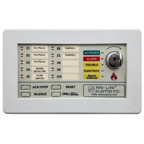 Fire-Lite LED-10 Annunciator (with Frame)