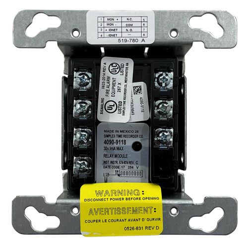 Simplex 4090-9118 Relay IDnet 2 IAM w/t Sense