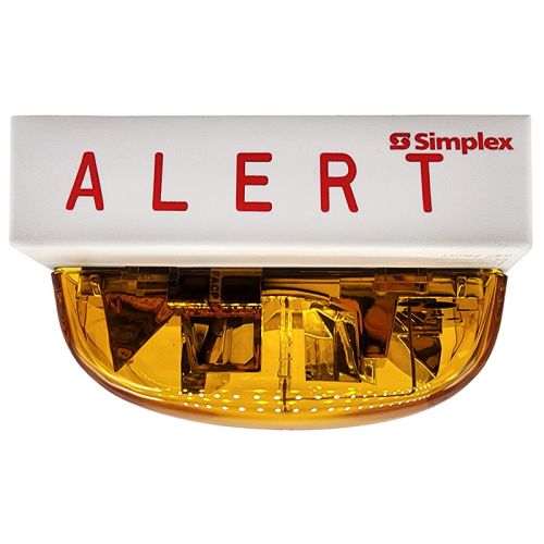 Simplex 4906-9207 Multi-Candela Addressable Strobe with Amber Lens 