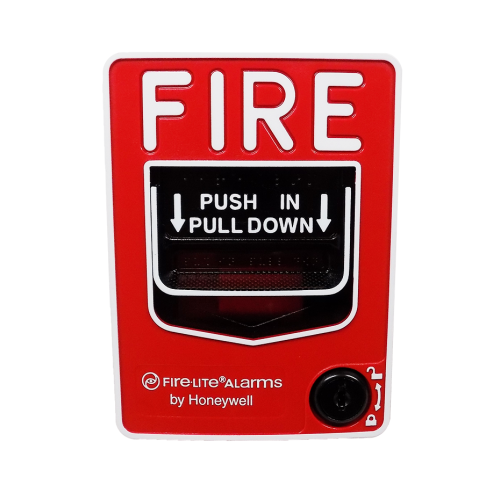 Fire-Lite BG-12LO Outdoor Manual Pull Station (w/ key lock)