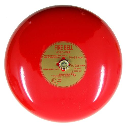 Edwards EST 439D-8AW-R 8-inch Alarm Bell