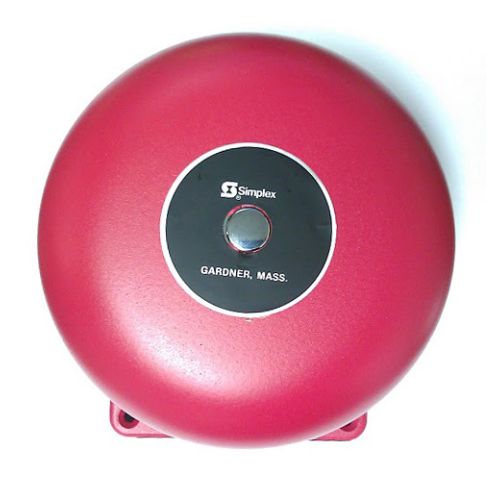 Simplex 2901-9081 6 inch 4v 2.5amp Red Bell Single Stroke