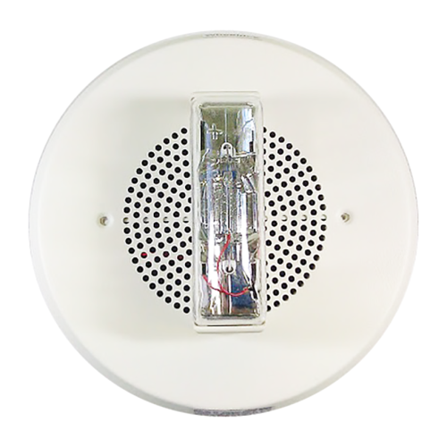 Wheelock E90-24MCC-FW Ceiling Mount Speaker Strobe 