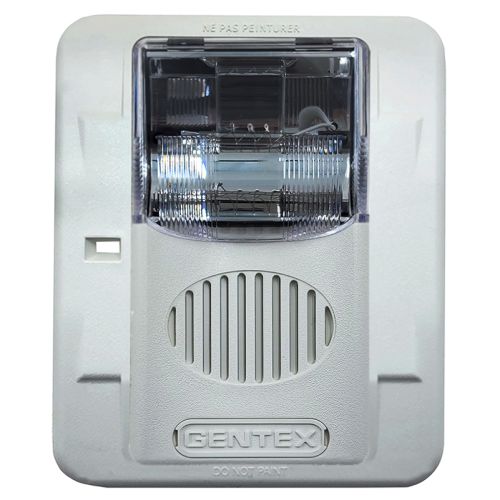 Gentex GEC3-24WW Low Profile Evacuation Horn/Strobe 