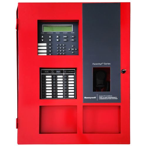 Silent Knight IFP-2100ECS (Intelligent Addressable FACP w/ Emergency Communication System, Red Cabinet)