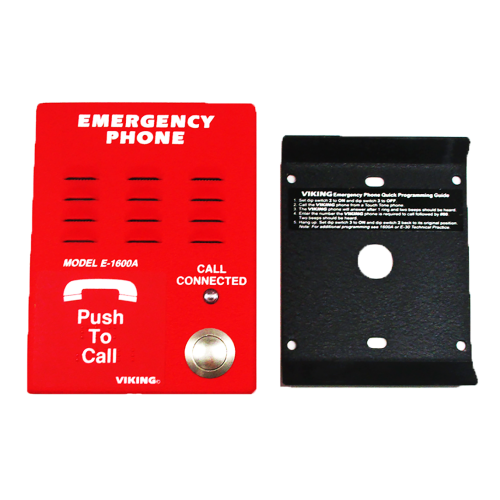 Viking E-1600A Emergency Phone with Built-In Digital Voice Announcer