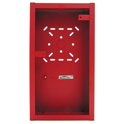 Wheelock SBL2-R Red Surface Backbox