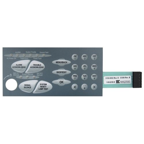 Gamewell FCI 7100 Keypad Membrane Only (p/n 5150-0002)