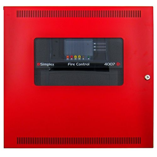Simplex 4007-9101 4007ES Hybrid Fire Alarm Control Panel (Intelligent FACP) Red