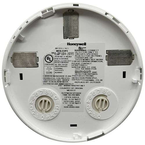 Detector De Humo Y Monóxido De Carbono Gamewell-FCI MCS-COF | Usado En Excelente Estado | Envío Gratis