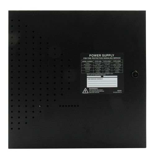 Notifier FCPS-24S6 Field Charging Power Supply in Black Cabinet 