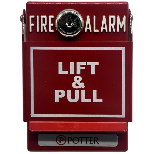 Potter PAD100-PSDA Addressable Pull Station Dual Action