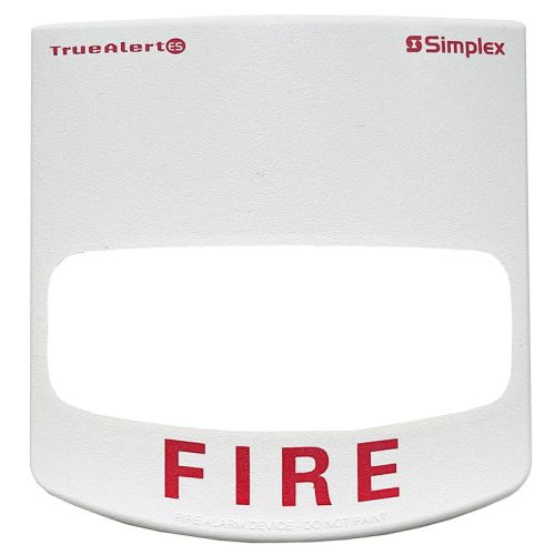 Simplex 49VOC-WWFIRE TrueAlert Notification Appliance Cover (White)