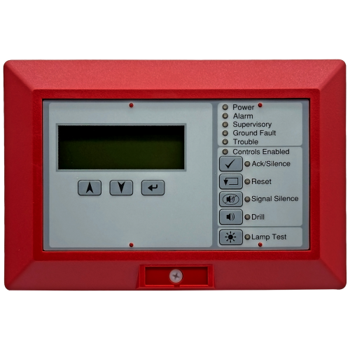 Edwards EST RLCD-CR-2 Red LCD Remote Annunciator with Controls