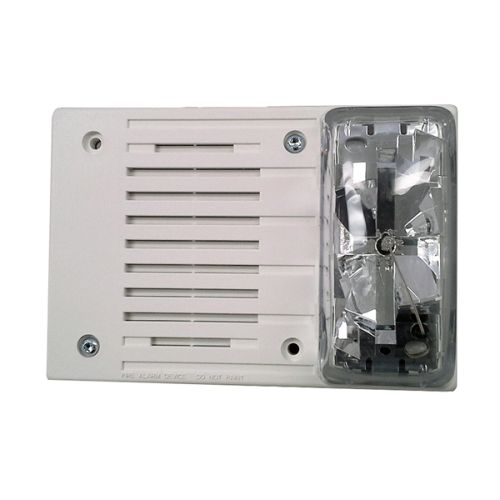 Simplex 4906-9130 Ceiling Mount Multi-Candela Horn Strobe (White)