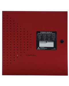 Fire-Lite FCPS-24FS8 Field Charging Power Supply in Red Cabinet