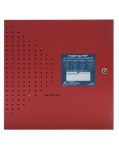 Fire-Lite FCPS-24FS6 Field Charging Power Supply in Red Cabinet