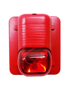 System Sensor S2475RLP SpectrAlert Colored (Red) Lens Strobe