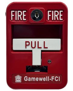Gamewell FCI MS-95T Analog Addressable Manual Pull Station w/ Terminals, New Style