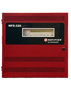 Notifier NFS-320R (Intelligent FACP) in Red Cabinet 