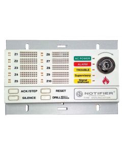 NOTIFIER LED-10N REMOTE LED FIRE ANNUNCIATOR (NO FRAME) 
