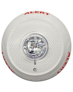 System Sensor SCWL-CLR-ALERT Ceiling Mount Strobe (White)